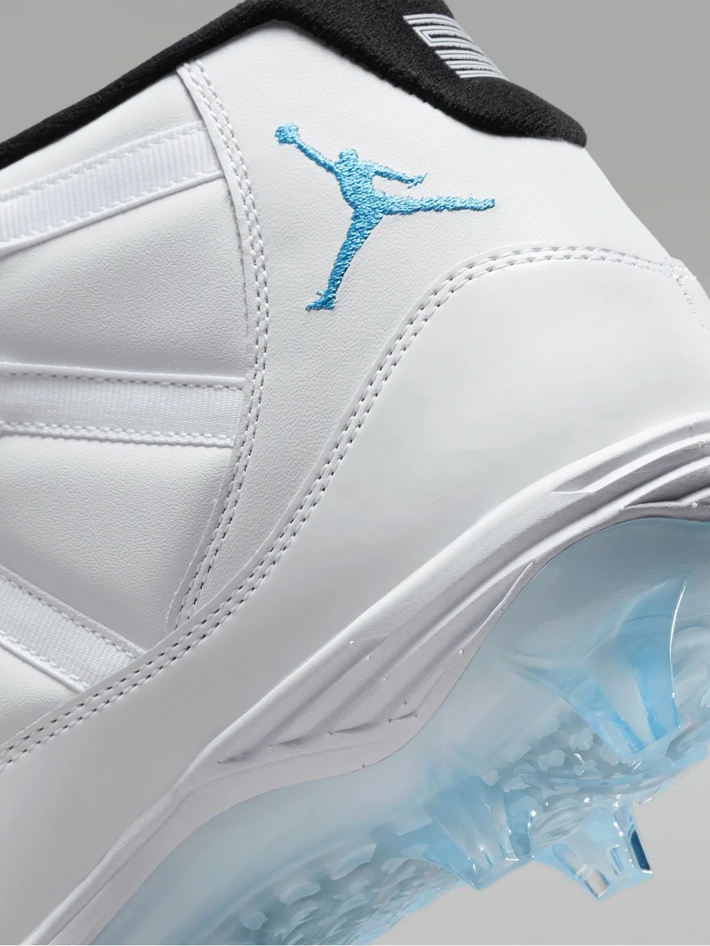 NEW Jordan 11 Mid TD Football Cleats-White/Legend Blue-Black: HM7324 104 (10.5)